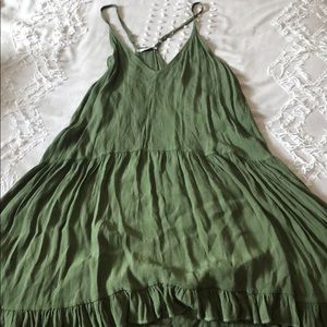 Green tank dress